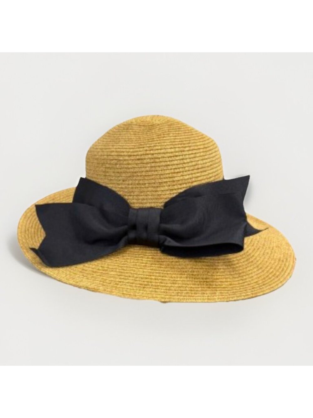 Toucan Hats Black Bow Sun hat Beach Hat Straw One Size OS USA